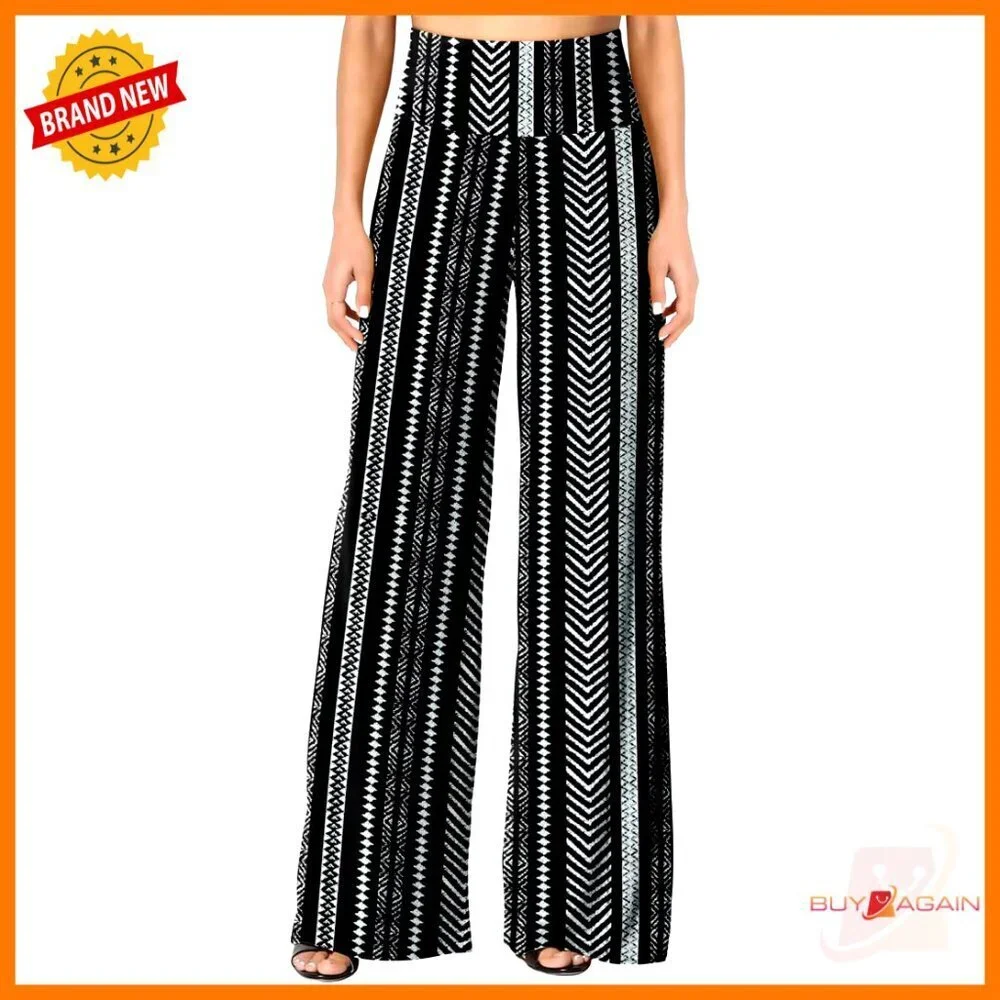 Stretchy Wide Leg Palazzo Pants High Waist Casual Lounge Comfy